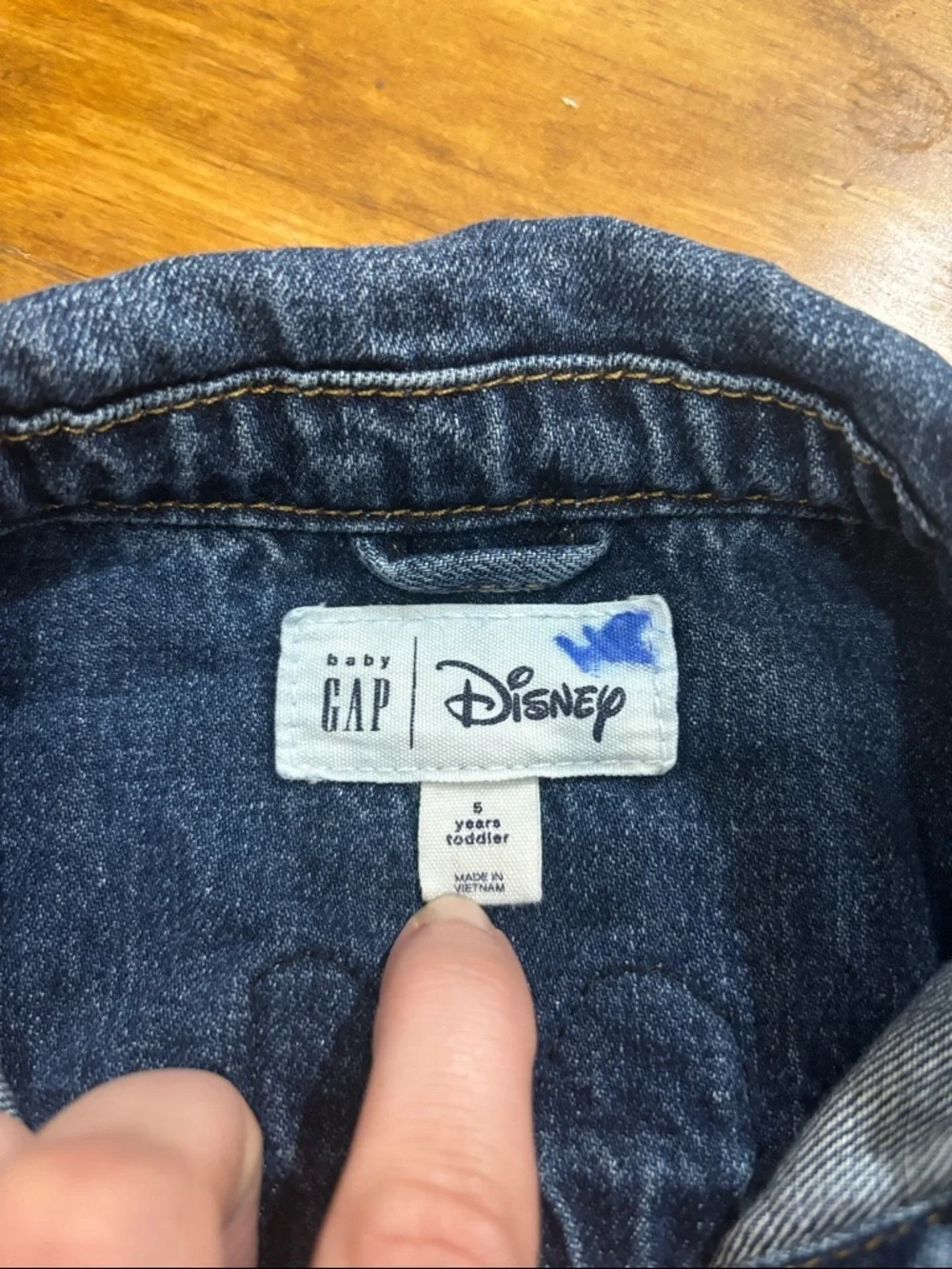 Baby Gap Disney Minnie Mouse Denim Jacket Size Girls 5